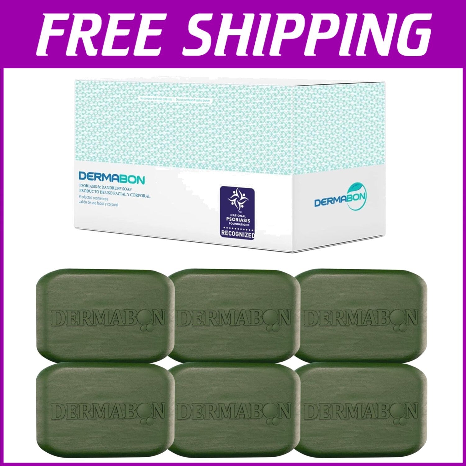 2% Coal Tar Soap - Gentle Cleanser for Psoriasis, Eczema & Sensitive Skin