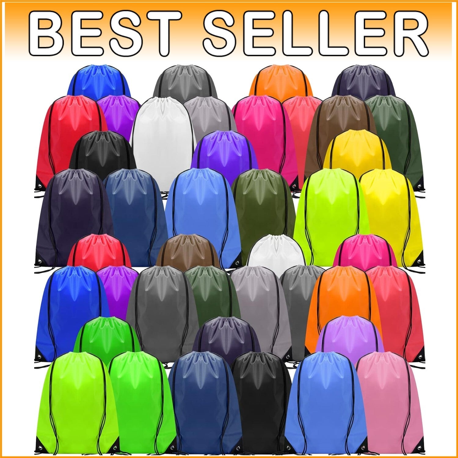Large Capacity 17x13.4 Inch Drawstring Backpack Bulk - Ideal for Sports & Travel