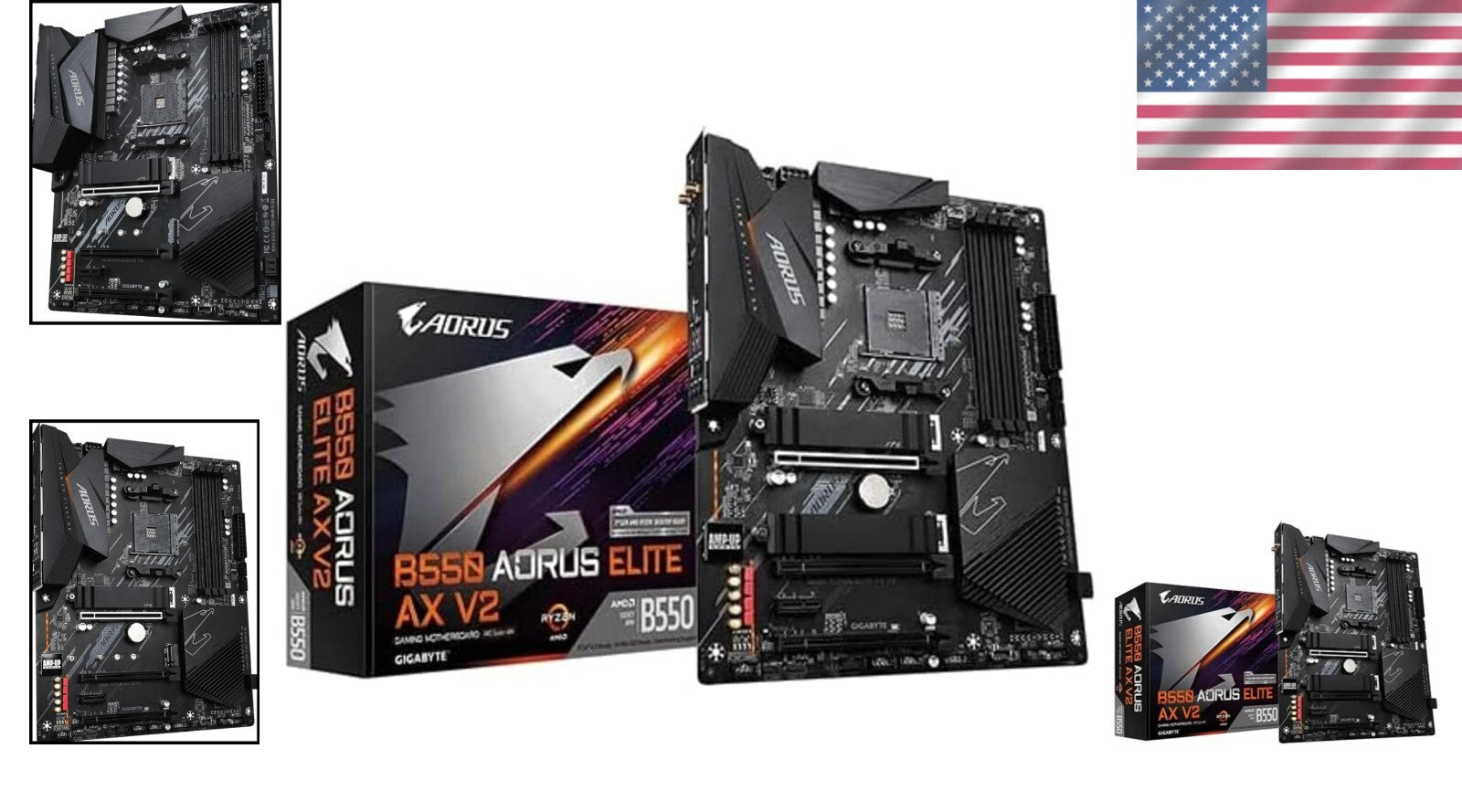B550 Aorus Elite Ax V2: Ultra-Durable ATX Motherboard with 12+2 Power Phases