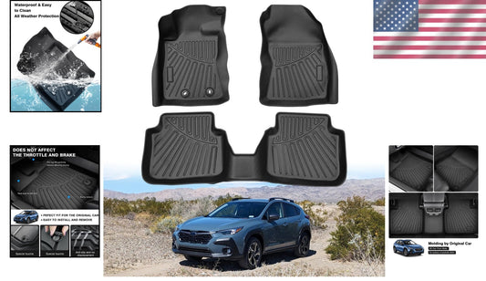 Custom-Fit Heavy Duty Floor Liners for 2024 2025 Subaru Crosstrek - Easy Clean