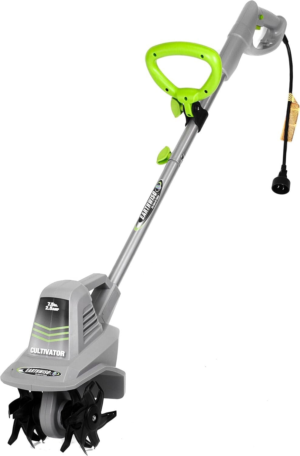 7.5-Inch Corded Electric Tiller with Ergonomic Grip - Hassle-Free Gardening