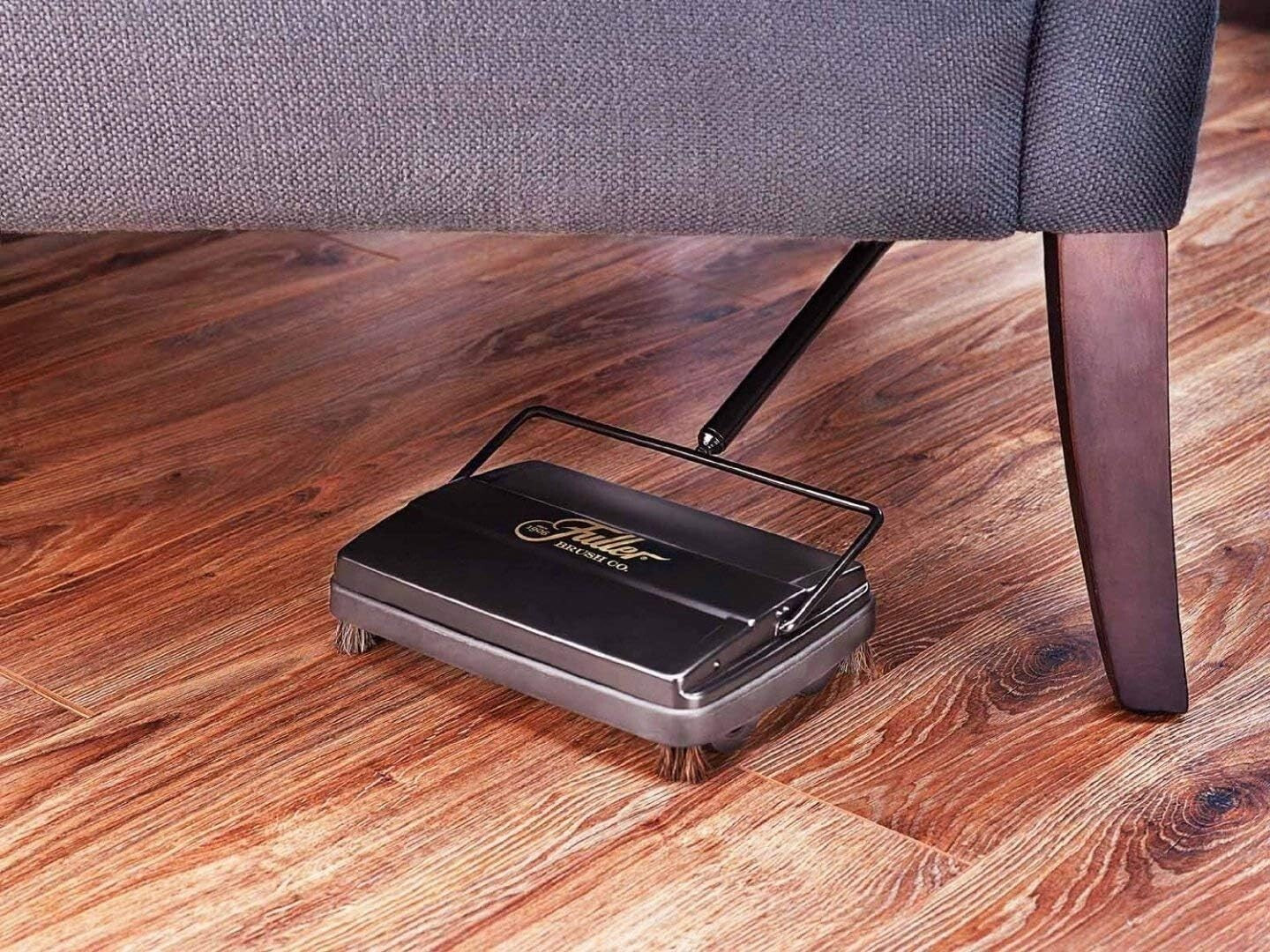 Compact 9" Electrostatic Carpet & Floor Sweeper - Effortless Cleaning Anytime