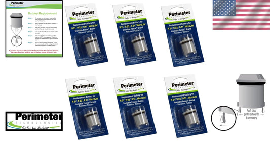 Waterproof Lithium-Ion Dog Collar Batteries - 6 Pack for Invisible Fence Systems