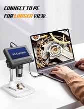 Load image into Gallery viewer, 4.3-Inch LCD Digital Microscope with 50X-1000X Magnification for Coins and Pl...