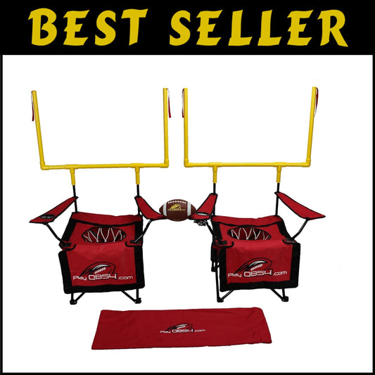 Backyard Football Game Set with Comfortable Camping Chairs - Year-Round Fun
