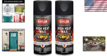 Load image into Gallery viewer, High Heat Max Gloss Black Spray Paint - 12oz Pack of 2 for Extreme Temperatures