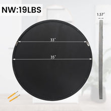 Load image into Gallery viewer, Versatile 35" Beveled Round Mirror - Antique Style for Entryway &amp; Living Room