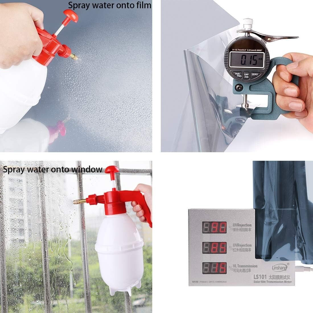 Daytime Privacy One Way Window Film - Heat Control & UV Protection, 35.4"x32.8"