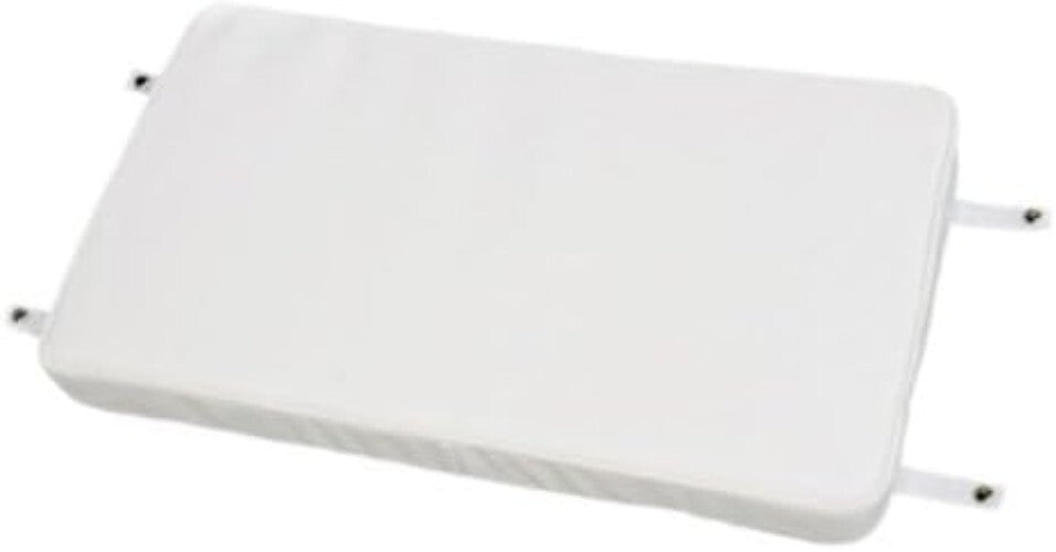 Heavy-Duty 94 Qt Marine White Rear Seat Cushion - Vehicle Specific Fit