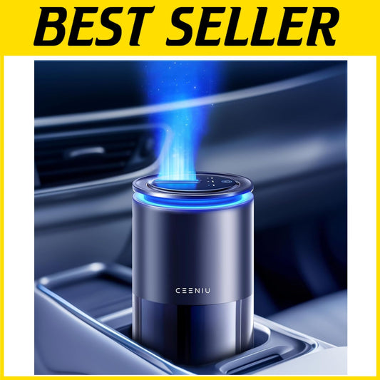 Luxury Battery-Powered Car Air Freshener with Adjustable Modes & Fountain Mist