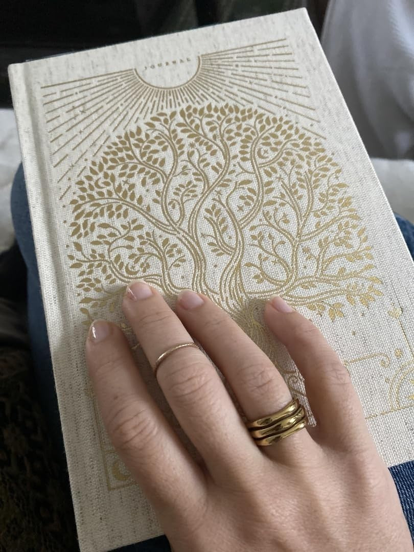 Luxury Waterproof Gold Ring for Women - Everyday Stackable & Sweatproof, Size 6