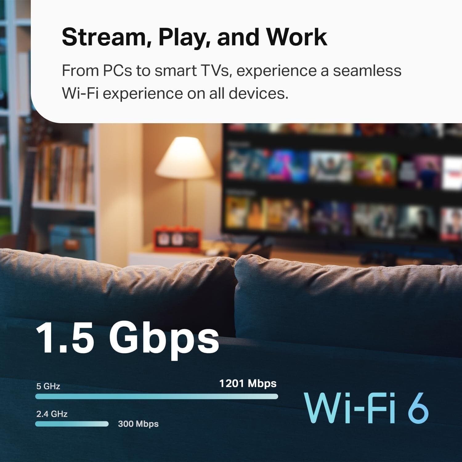 Deco X15 Wi-Fi 6 Mesh System - Replace Routers and Extenders, 2 Gigabit Ports