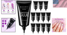 Load image into Gallery viewer, 12PCS Strong Gel Adhesive for Nail Art – Safe, Mess-Free, Professional Quality