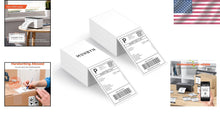 Load image into Gallery viewer, Durable 4x6 Direct Thermal Labels - 1000 Pack, Easy Peel and Smudge-Resistant