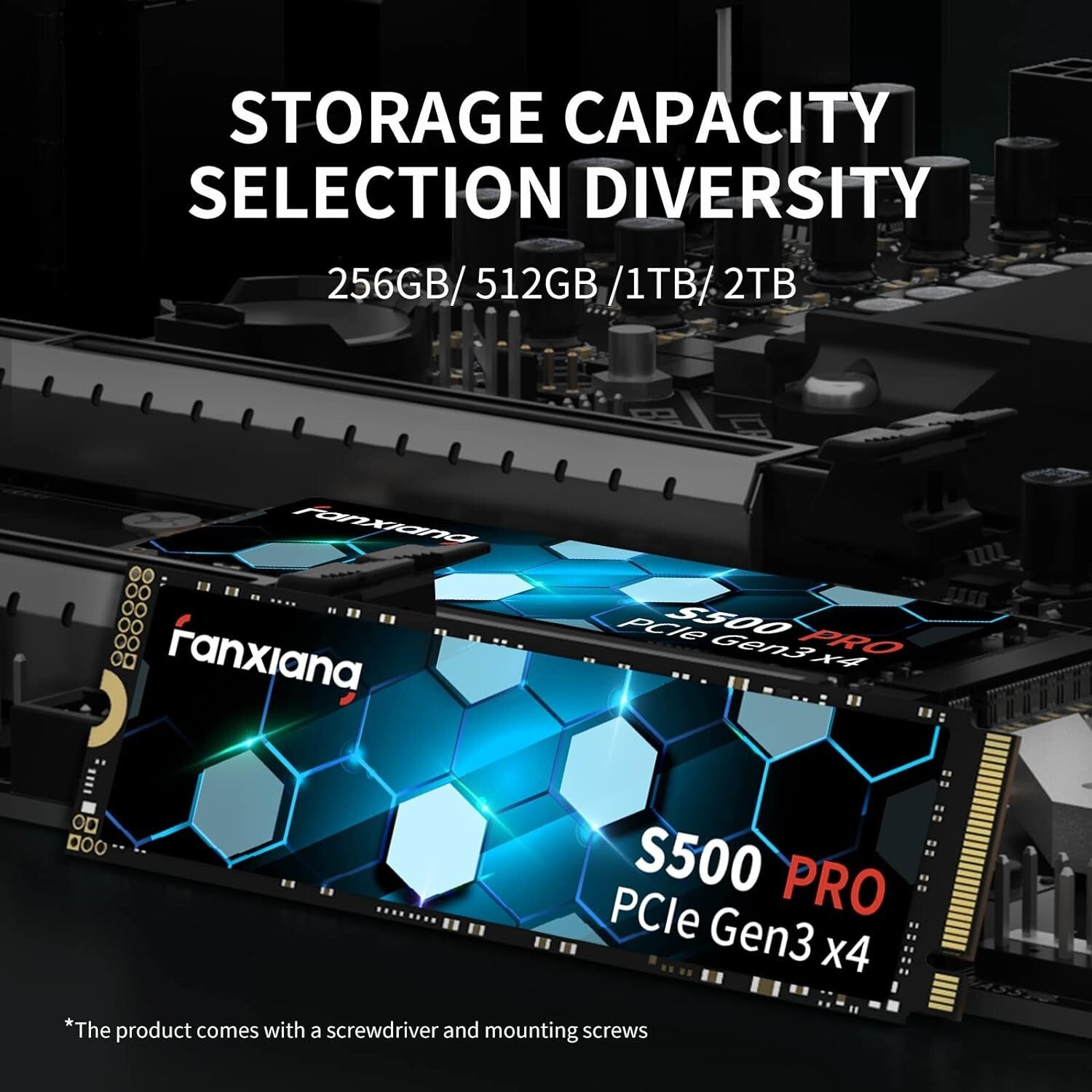 S500 Pro 2TB SSD - 3500MB/s Speed, Shock Resistant, Perfect for Gaming & Work
