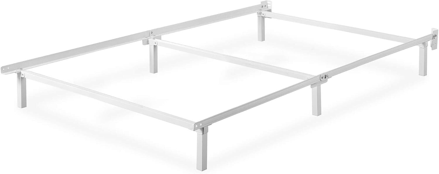 Easy Assembly Twin Bed Frame - Strong Steel Construction for Box Spring Support