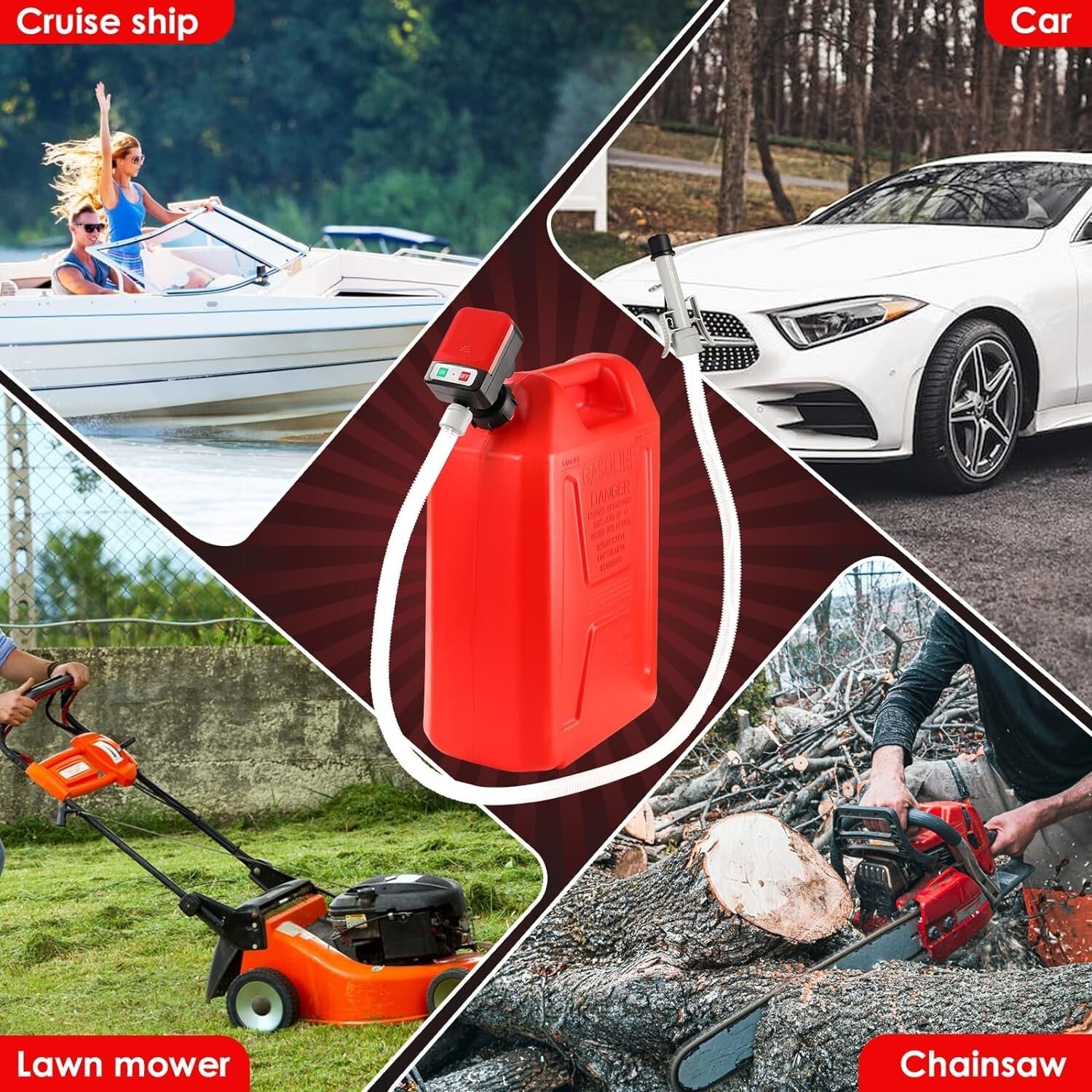 Efficient Fuel Transfer Pump – Delivers 2.4 GPM with Long Hose & Quiet Operation