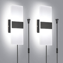 Load image into Gallery viewer, Stylish Plug-in 12W Wall Sconces with 6FT Cord &amp; Switch - Indoor Lighting