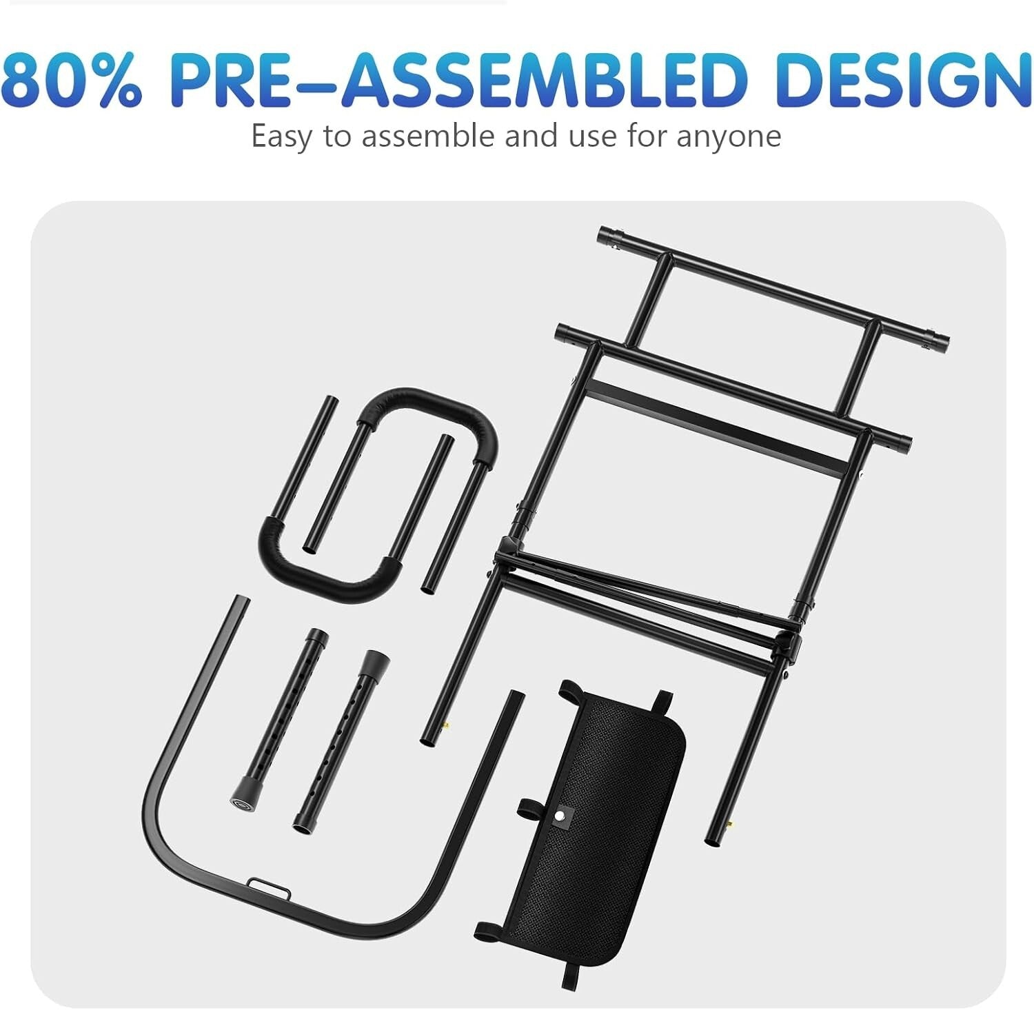 Robust Carbon Steel Bed Rails for Elderly - Easy Installation & Comfort Grip