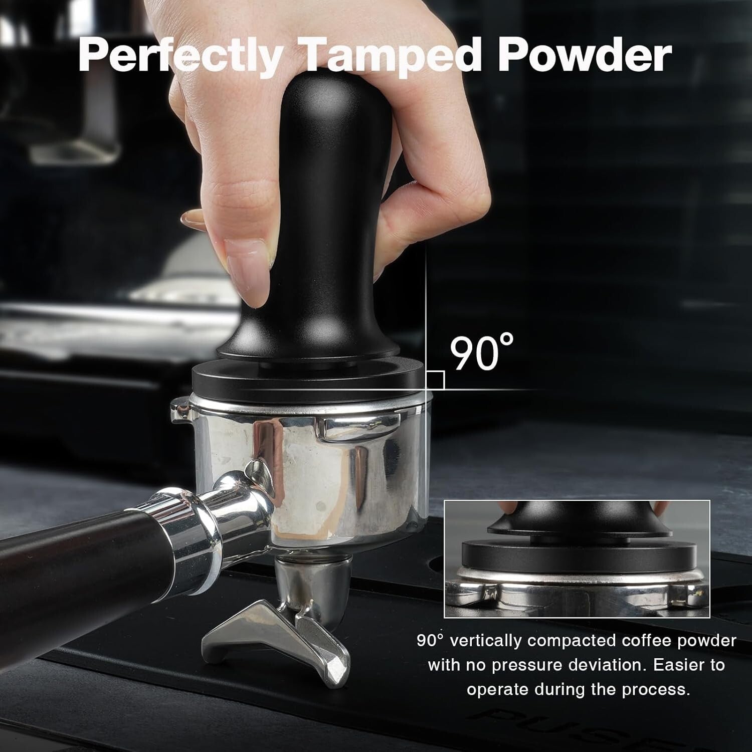 Comfort Grip 51mm Espresso Coffee Tamper - Ideal for Baristas and Home Use