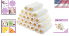 Load image into Gallery viewer, Durable and Washable 9 Inch Paint Roller Covers - 24 Pack for All Projects