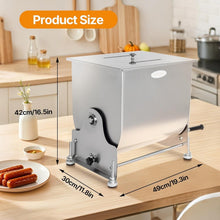 Load image into Gallery viewer, Hakka 30lb Manual Meat Mixer - Stainless Steel Tilt Tank for Effortless Mixing
