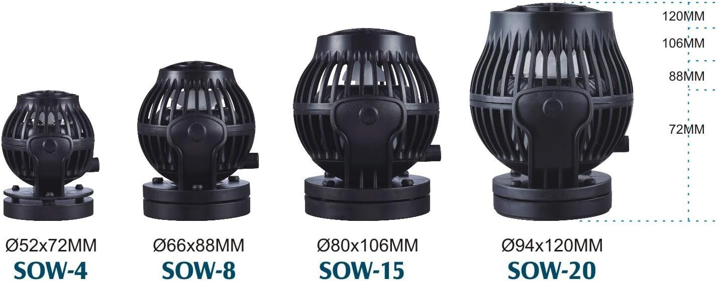 SOW-15 Aquarium Flow Pump with User-Friendly Controller & Silent Operation