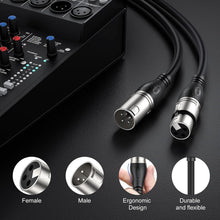 Load image into Gallery viewer, 50ft 2 Pack XLR Cables - Flexible, High-Quality 3-Pin Balanced Microphone Wire