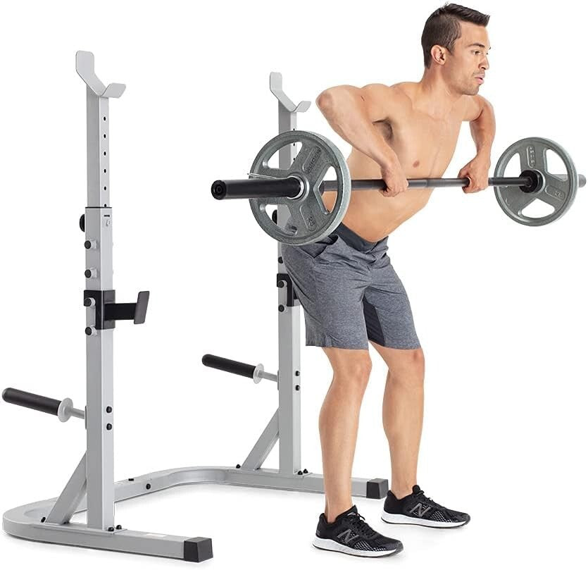 Independent Squat Rack with Adjustable Safety Arms - Perfect for Home Workouts
