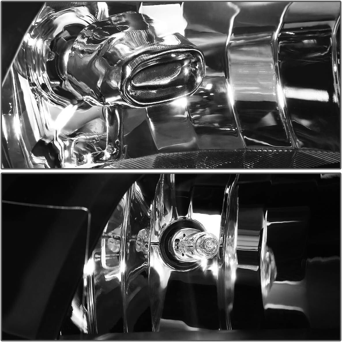 Clear Lens Black Housing Headlights for 10-18 Ram Trucks - Enhanced Visibility