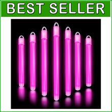 Load image into Gallery viewer, Long-Lasting Glow Sticks - 6" Neon Accessories for Parties &amp; Festivals - 100 ct