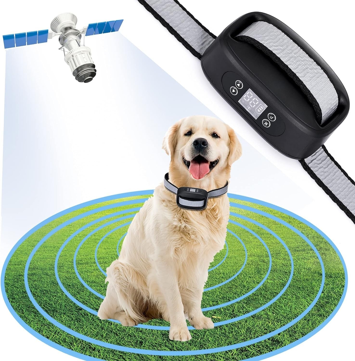 Safe & Adjustable GPS Wireless Dog Fence – Cover Up to 3300 ft! Easy Setup