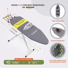 Load image into Gallery viewer, Compact Professional Ironing Board with Adjustable Height and Heat Protection