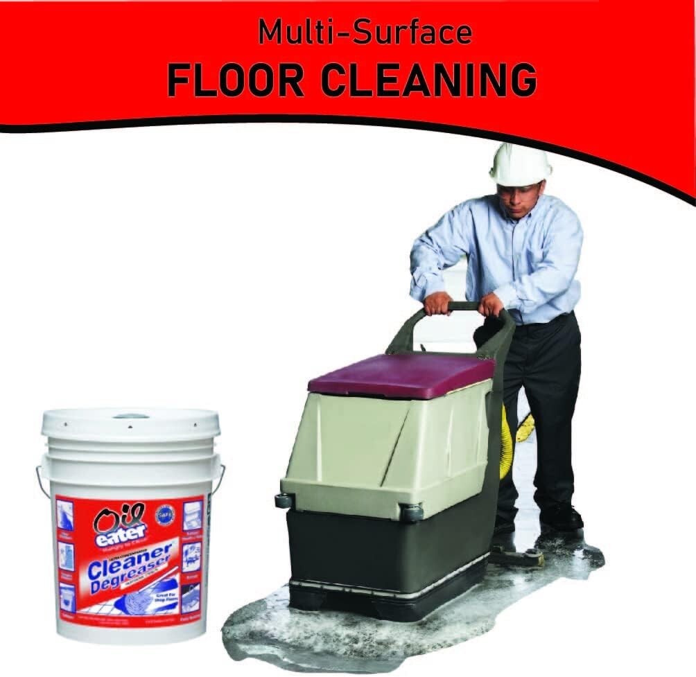 Powerful 5 Gallon Non-Abrasive Degreaser - Safe for All Surfaces, Lemon Scented