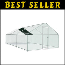 Load image into Gallery viewer, Easy Assembly 10x20FT Metal Poultry Cage with Waterproof Cover for Outdoor Use