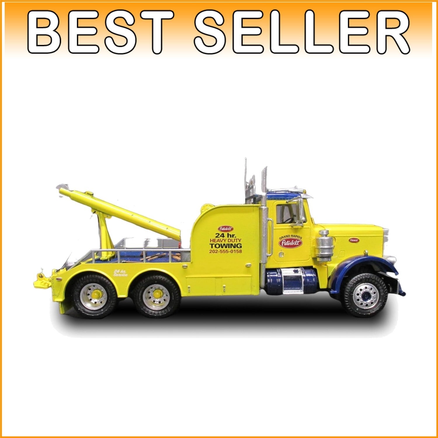 Build and Display the Peterbilt 359 Wrecker Tow Truck - 1/25 Scale Plastic Model