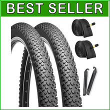 Load image into Gallery viewer, Puncture-Resistant 27.5-Inch Mountain Bike Tire Set with Essential Accessories