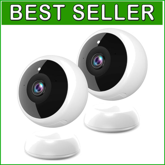 2-Pack 2K Wireless Security Cameras with AI Motion Detection & Night Vision