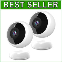 Load image into Gallery viewer, 2-Pack 2K Wireless Security Cameras with AI Motion Detection &amp; Night Vision