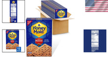 Load image into Gallery viewer, 12 Boxes of Crunchy Cinnamon Graham Crackers - Perfect Snack for Kids and Adults