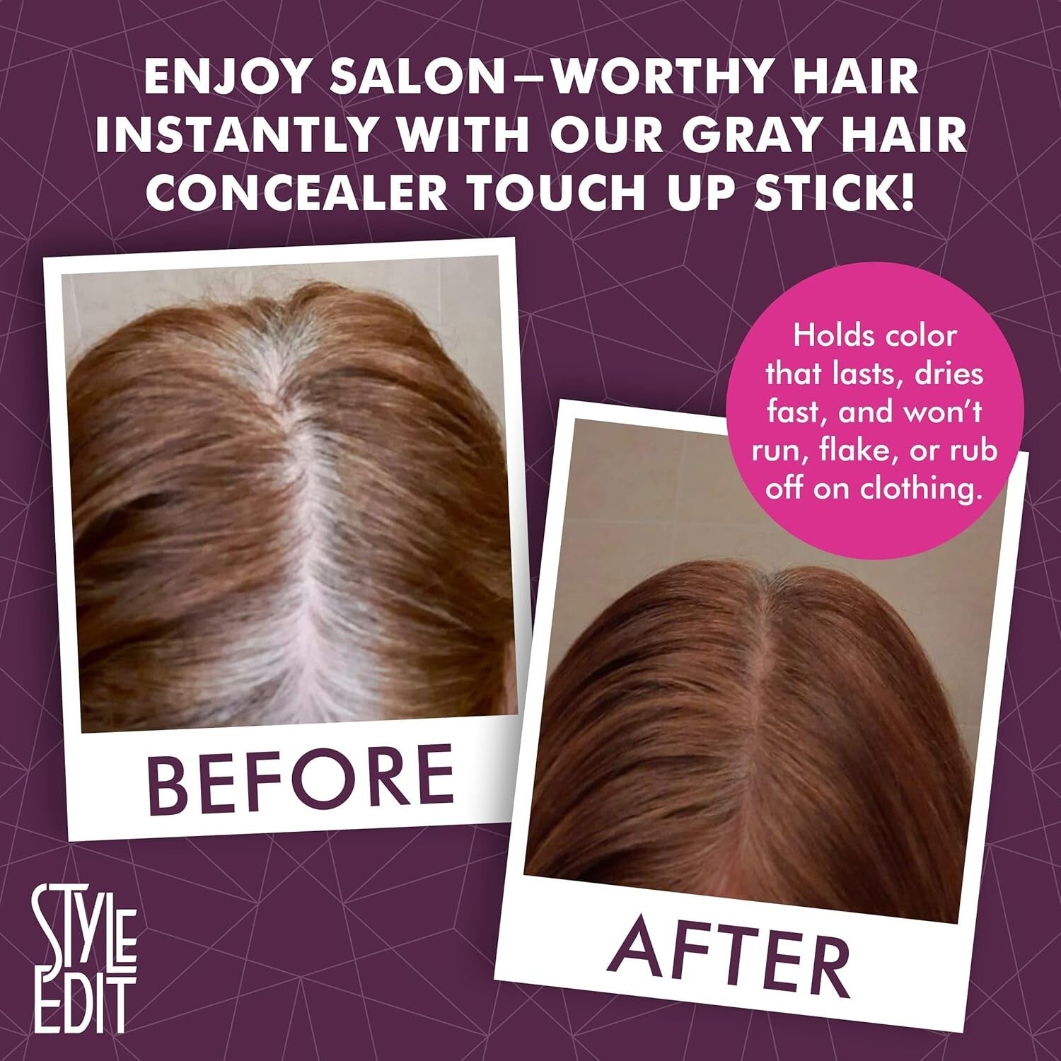 Precision Sponge Tip Dark Brown Hair Root Touch Up Stick for Fast Coverage