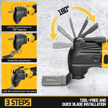 Load image into Gallery viewer, Brushless 20V Oscillating Multi Tool with LED Light &amp; 23PCS Accessories Included