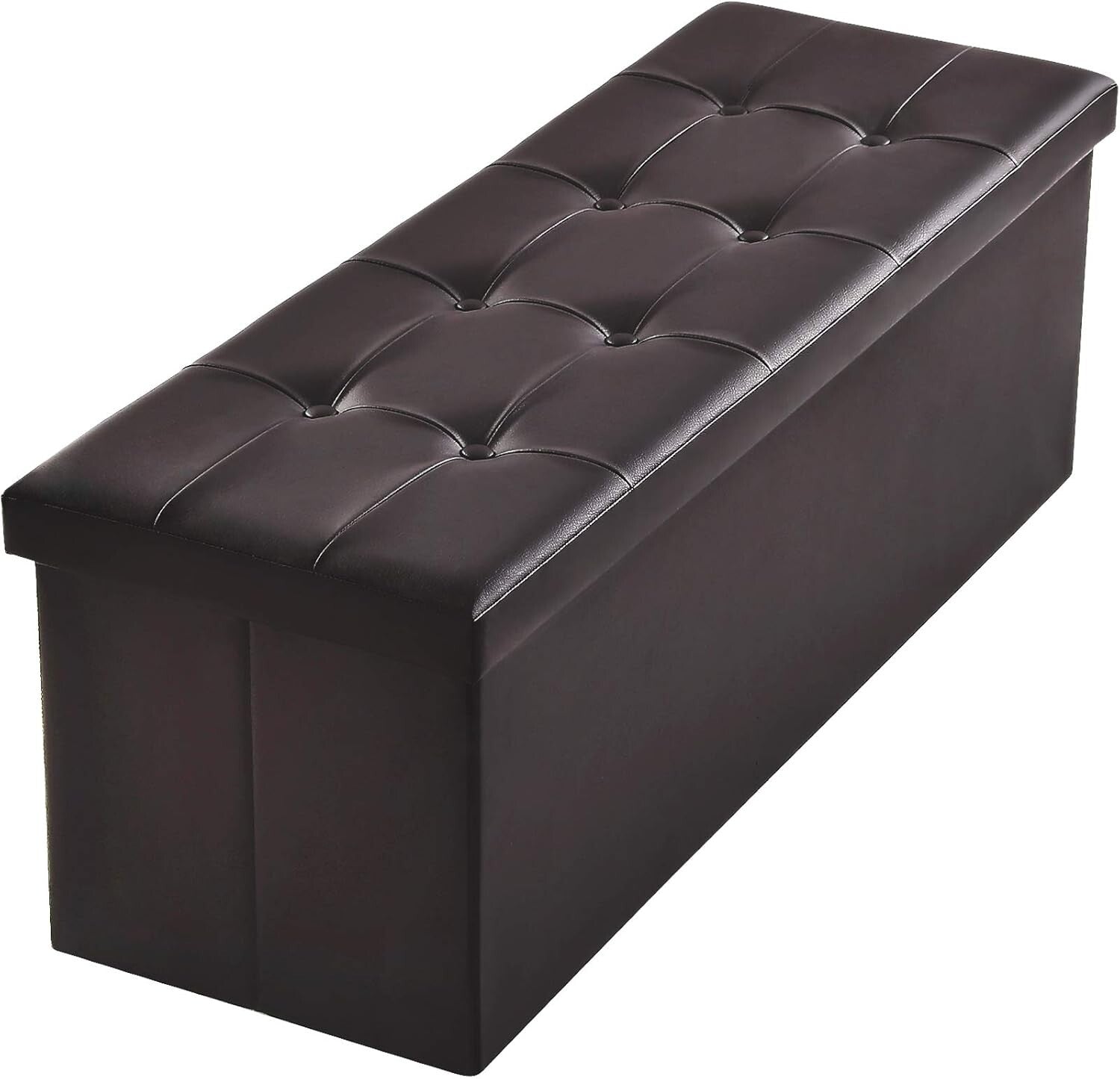 Elegant Folding Storage Ottomans – 700 lbs Capacity, Ideal for Home Organization
