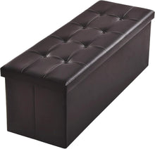Load image into Gallery viewer, Elegant Folding Storage Ottomans – 700 lbs Capacity, Ideal for Home Organization