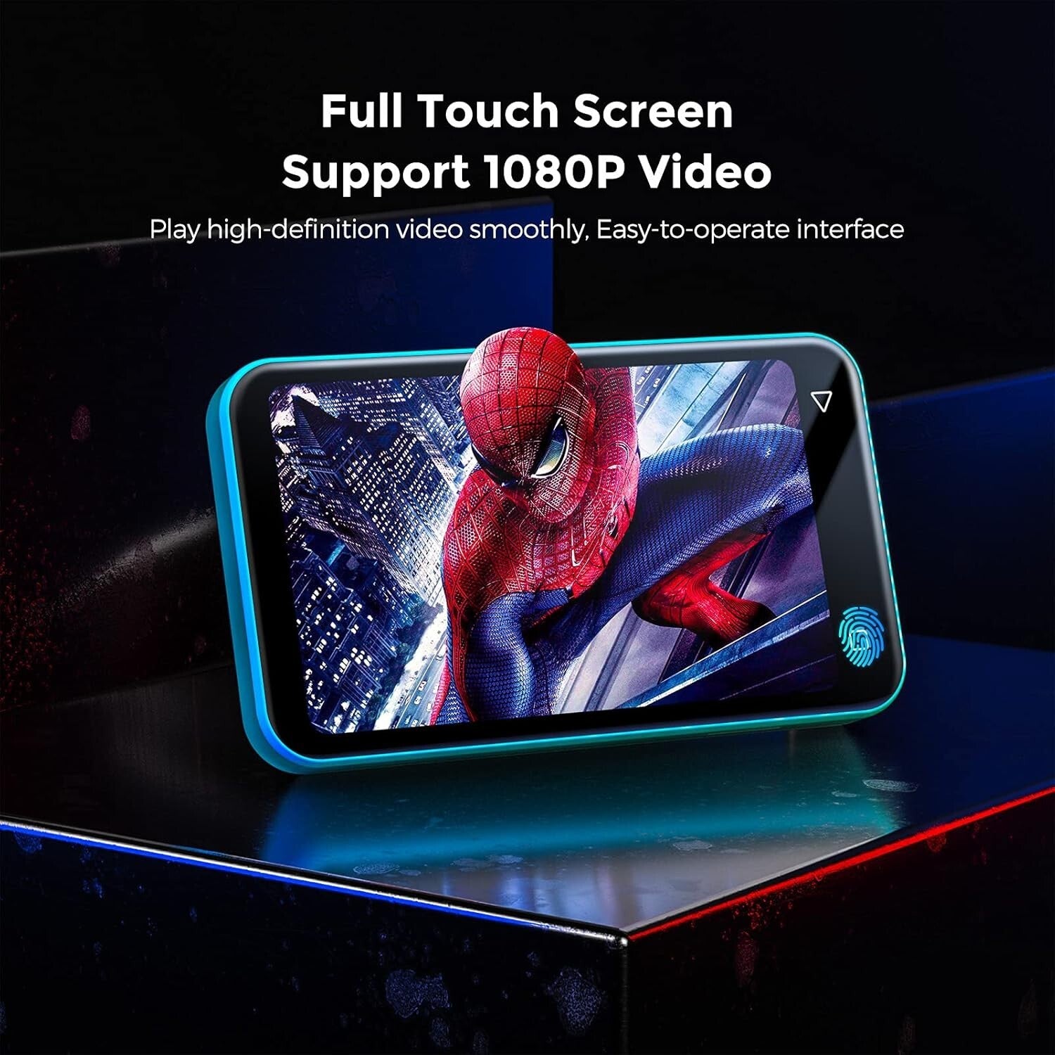 High-Resolution 72GB Bluetooth MP3 Player with Video Playback & Voice Recorder