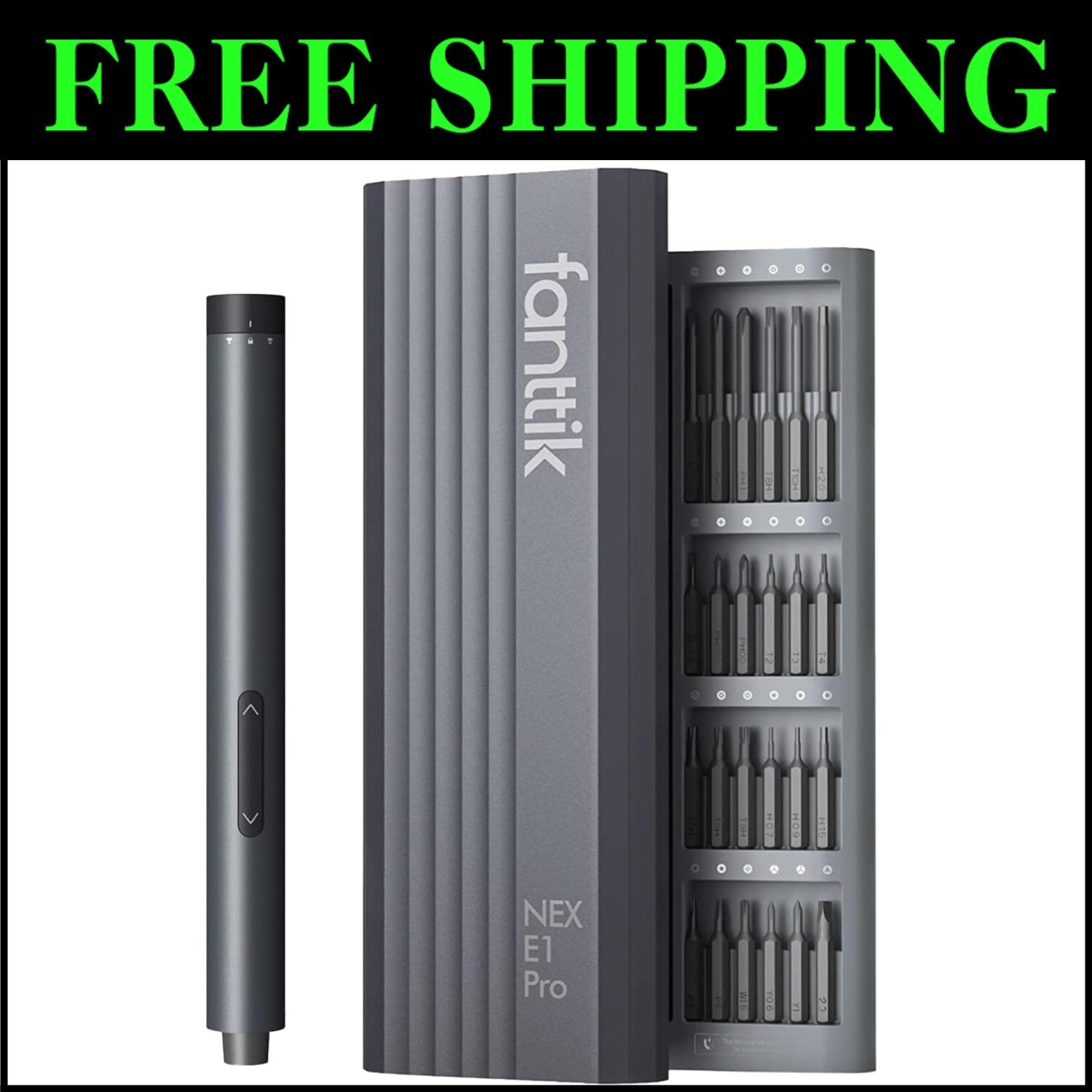 3.7V Mini Electric Screwdriver Set with 24 Magnetic Bits - Precision Repair Tool