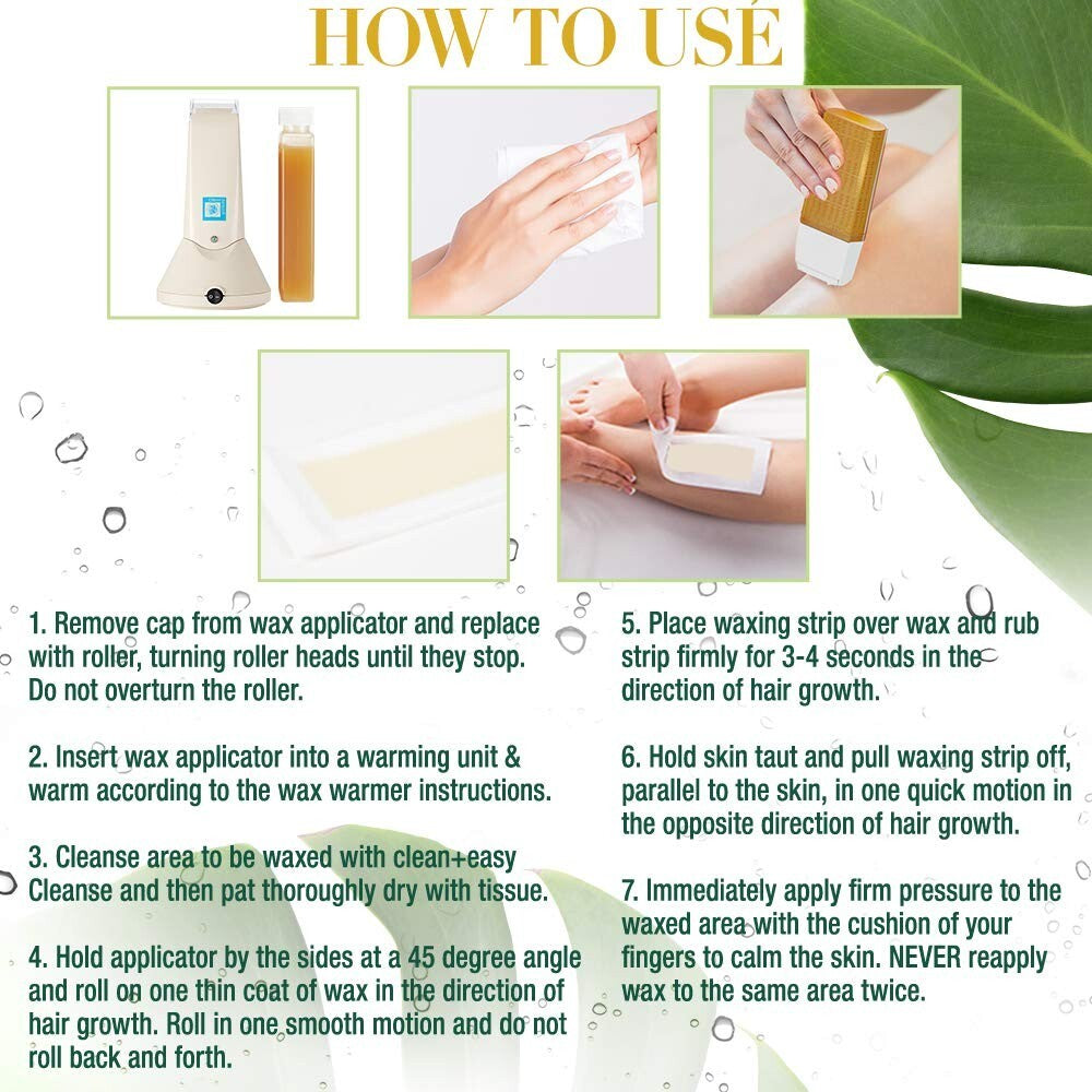 Convenient 12-Pack of Clean+Easy Wax Refills - Smooth Skin, Pain-Free Solution