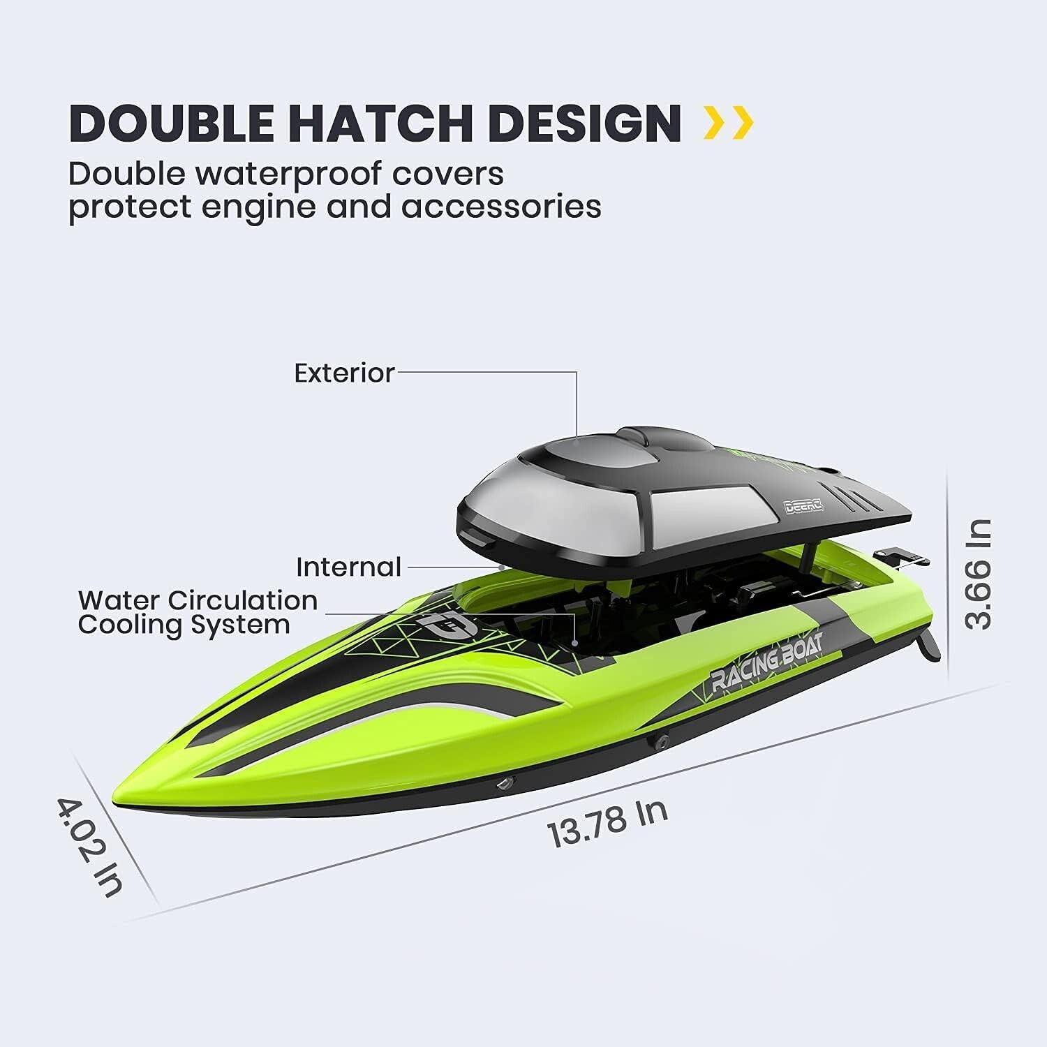 2.4GHz Racing RC Boat - Self-Righting & Auto-Pilot Mode for Ultimate Fun