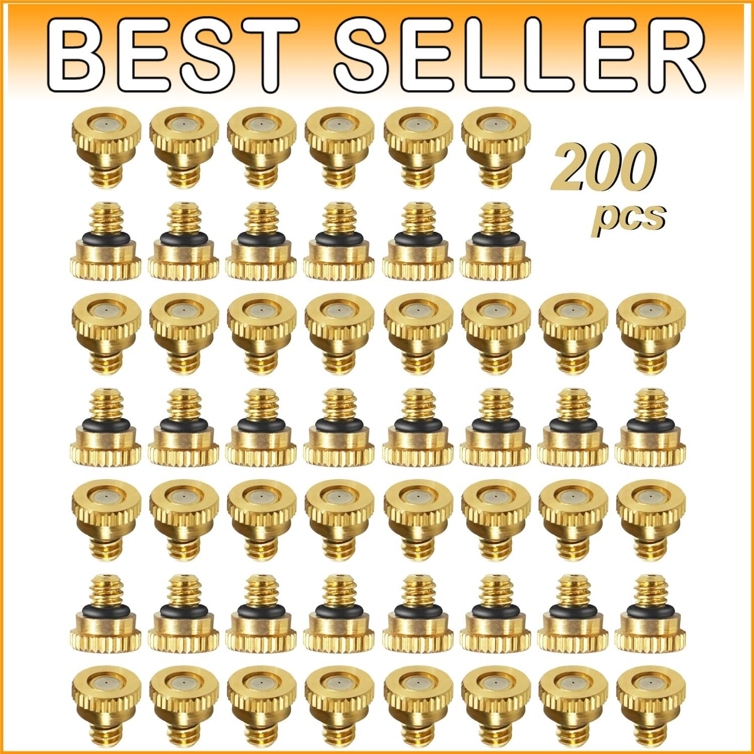 Easy Install Brass Misting Nozzles Set - 0.4mm Thread for Efficient Irrigation