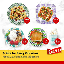 Load image into Gallery viewer, Stylish 8.5" Disposable Floral Plates - Cut Proof, Microwave Safe, 600 Pieces